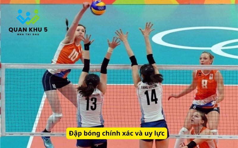 Đập bóng chính xác và uy lực