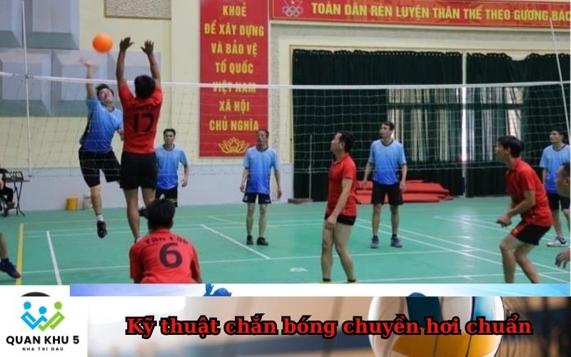Kỹ thuật chắn bóng chuyền hơi chuẩn