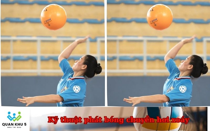 Kỹ thuật phát bóng chuyền hơi xoáy