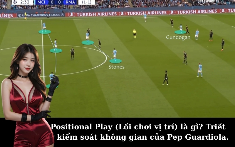Positional Play (Lối chơi vị trí) là gì? Triết lý kiểm soát không gian của Pep Guardiola.