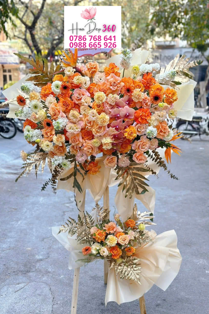 giỏ hoa khai trương