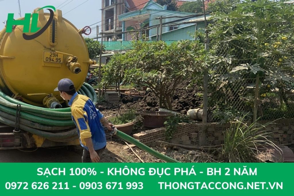 hút bể phốt tại khu vực Nam Từ Liêm