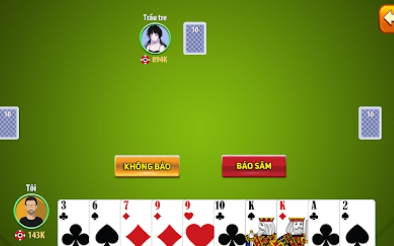Cách chặn bài sâm lốc khi đối thủ báo sâm để né đền làng