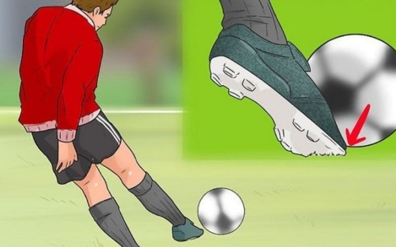 Hướng dẫn cách sút bóng mu bàn chân chính xác và căng lực nhất